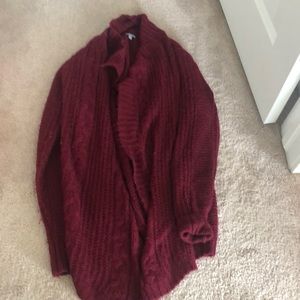 maroon Cardigan